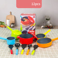 Kids Kitchen Play Set 12PCS – Cooking Toy Set for Boys & Girls