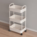 3-Tier Slim Storage Trolley Cart with Wheels – Space Saving Kitchen & Bathroom Organizer