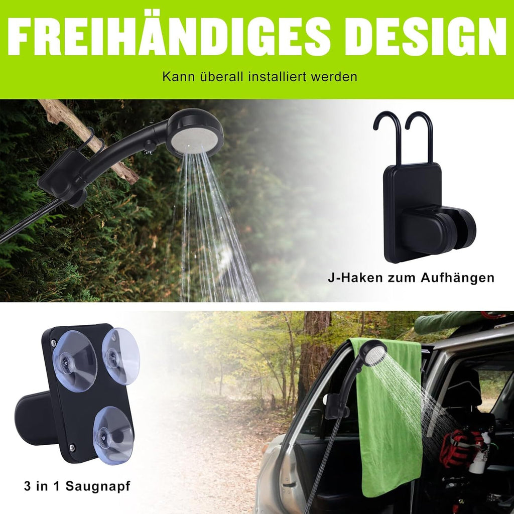 Portable Rechargeable Shower Pump – Outdoor Camping, Car Wash & Pet Cleaning Shower Kit (USB Powered)