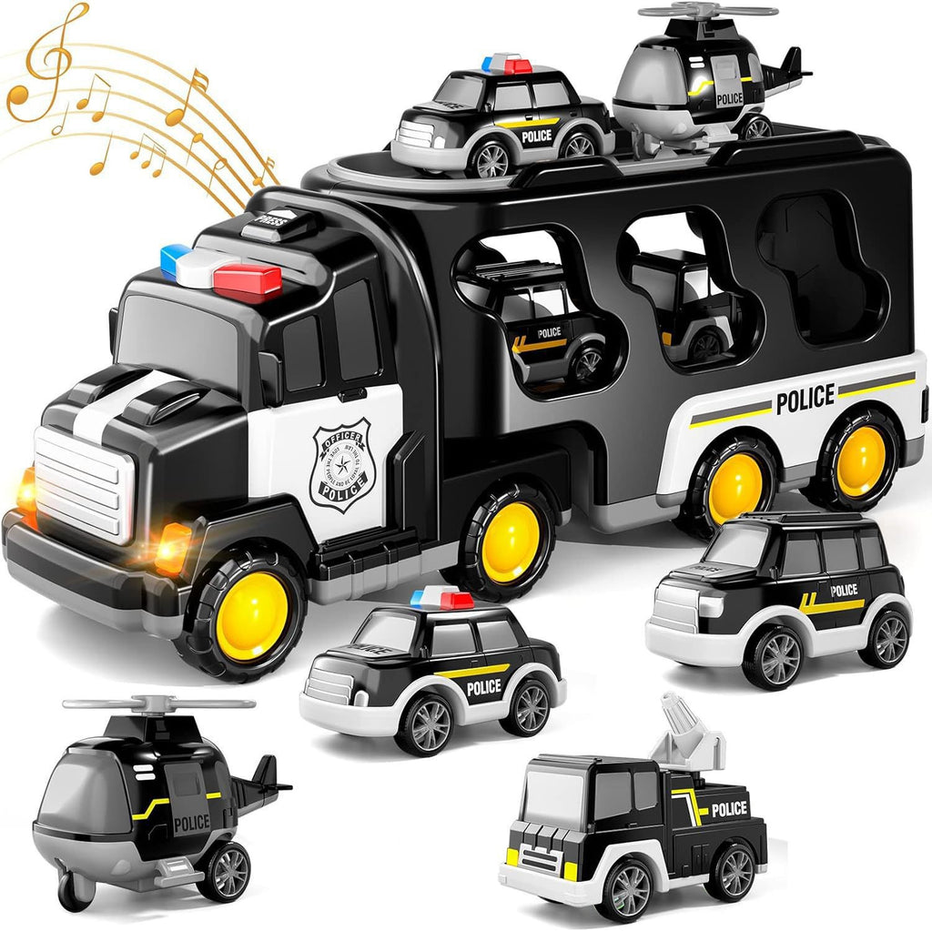 Kids Engineering Vehicle Toy Set with Lights & Music