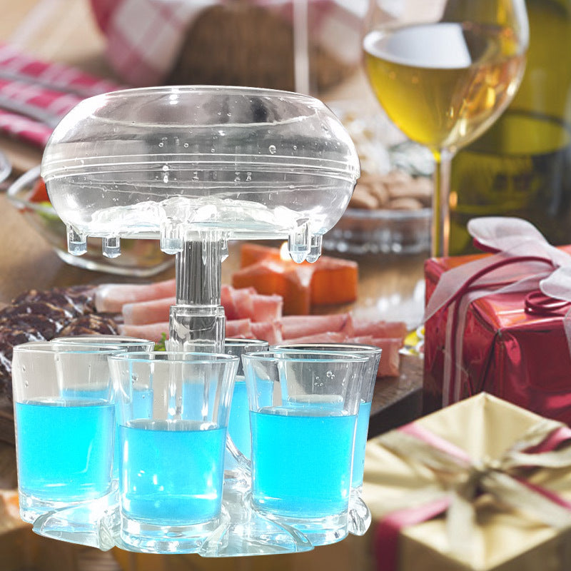 6 Shot Glass Dispenser – Perfect Party Drink Pourer