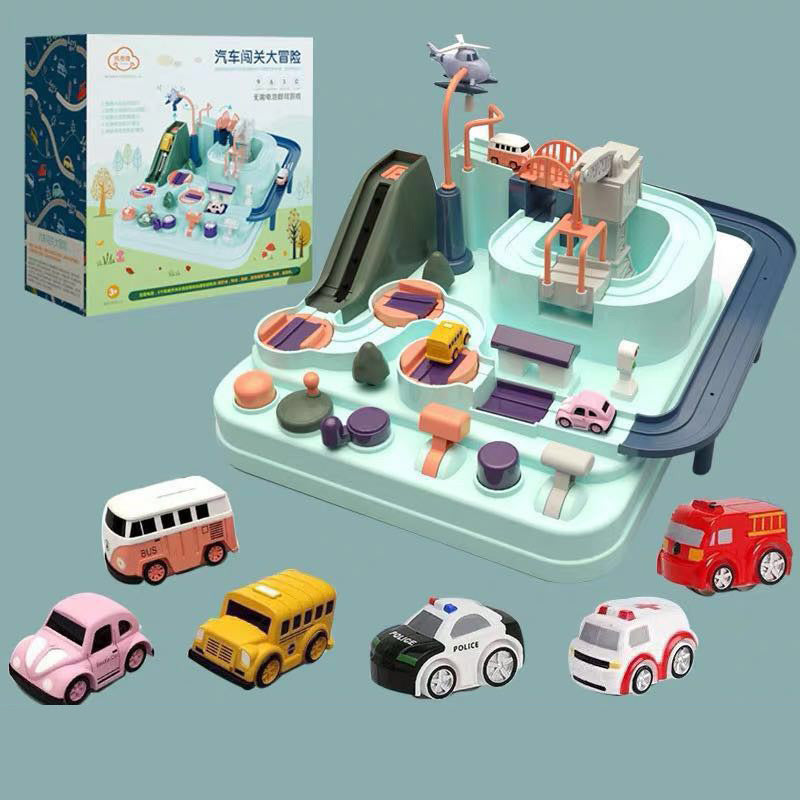 Kids Interactive Car Adventure Track Toy Set – Fun Learning Game