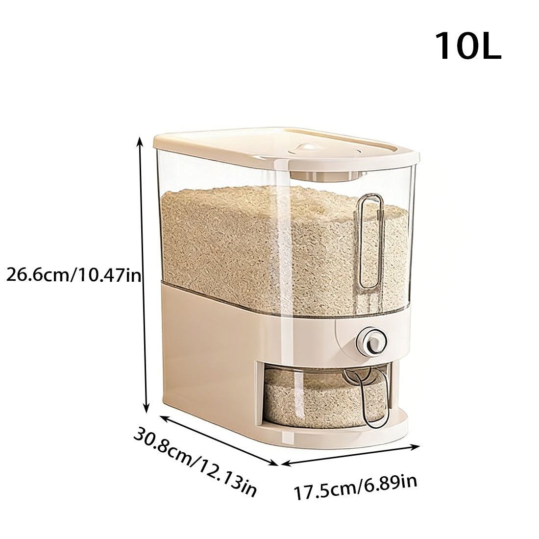 “Mess-Free Kitchen Storage Dispenser | No More Spills, Just Easy One-Click Control”