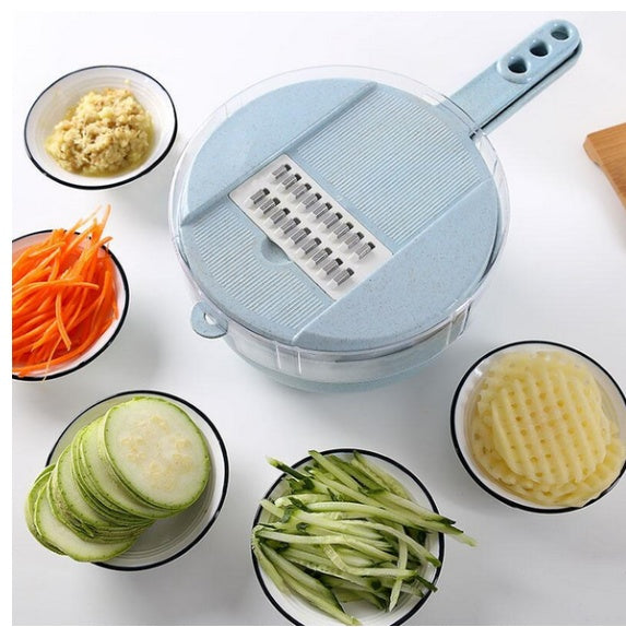 8-in-1 Vegetable Mandoline Slicer with Bowl
