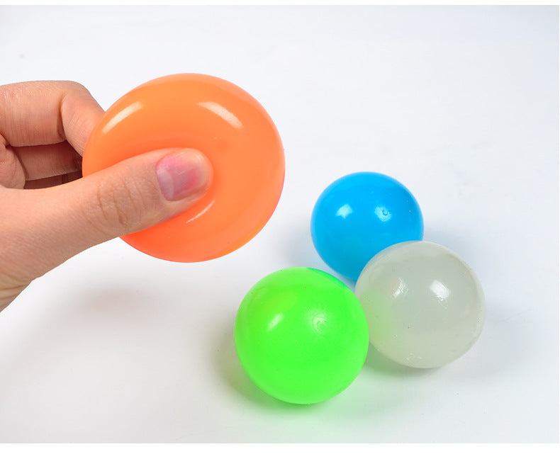 Glow in the Dark Sticky Wall Balls – Kids Fun Party Toy