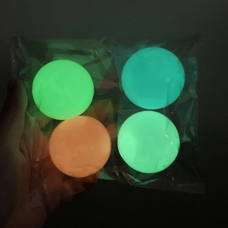Glow in the Dark Sticky Wall Balls – Kids Fun Party Toy