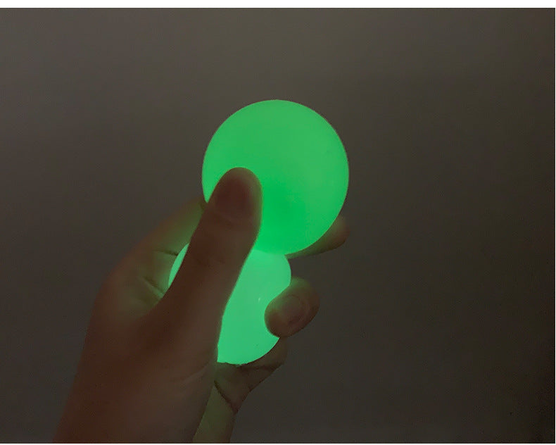 Glow in the Dark Sticky Wall Balls – Kids Fun Party Toy