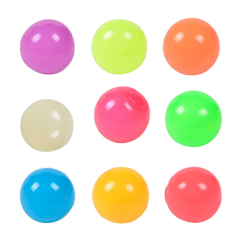 Glow in the Dark Sticky Wall Balls – Kids Fun Party Toy