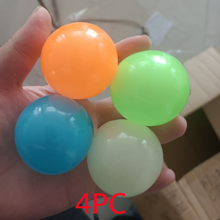 Glow in the Dark Sticky Wall Balls – Kids Fun Party Toy