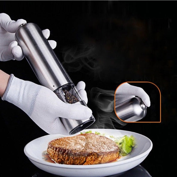 Electric Stainless Steel Salt & Pepper Grinder