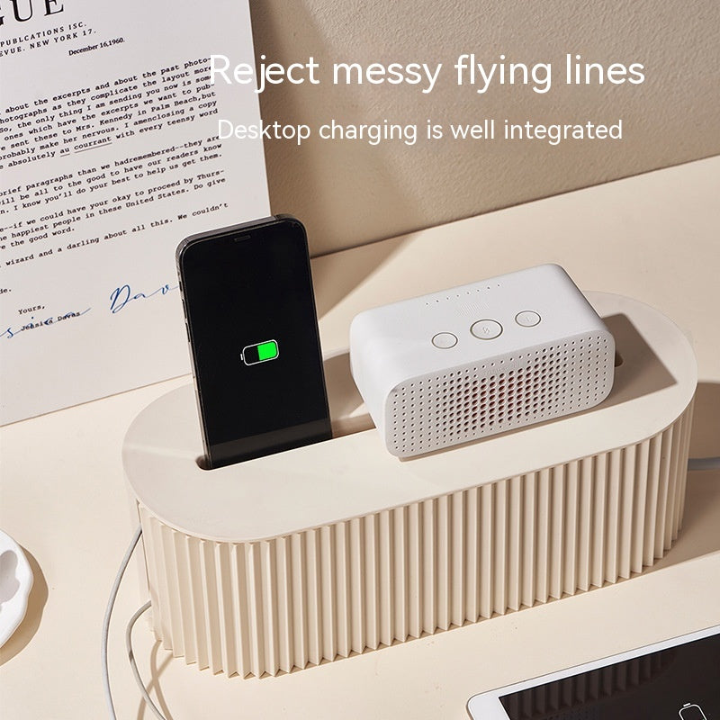 Desktop Cable Organizer Box for Power Strip & Wires