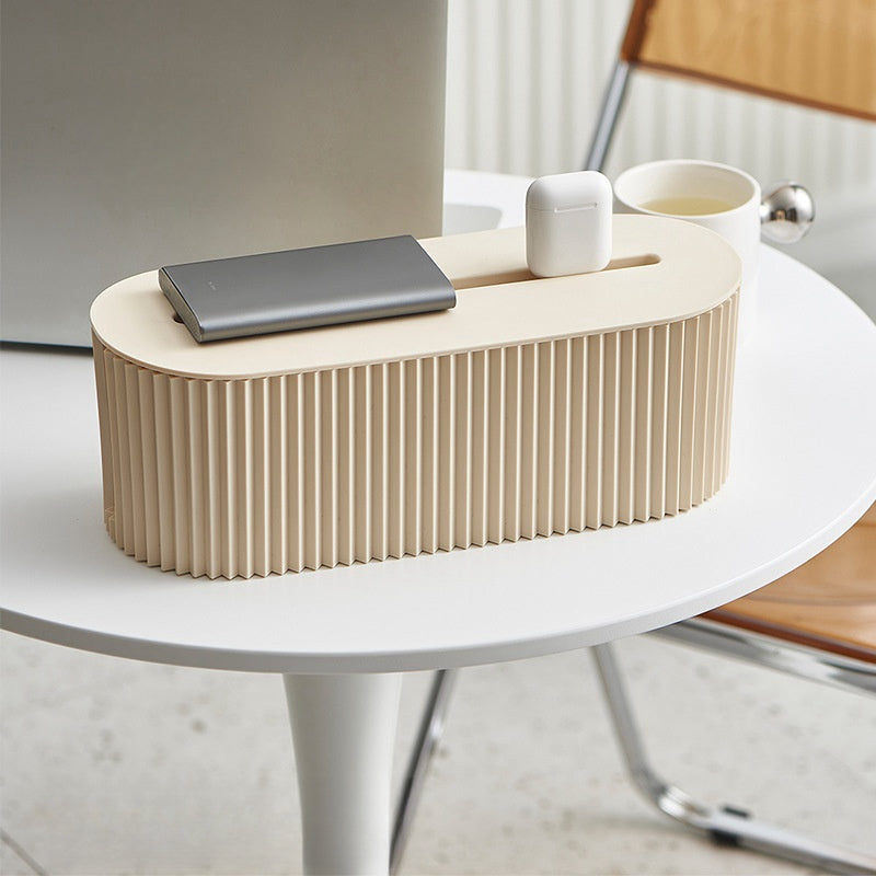 Desktop Cable Organizer Box for Power Strip & Wires