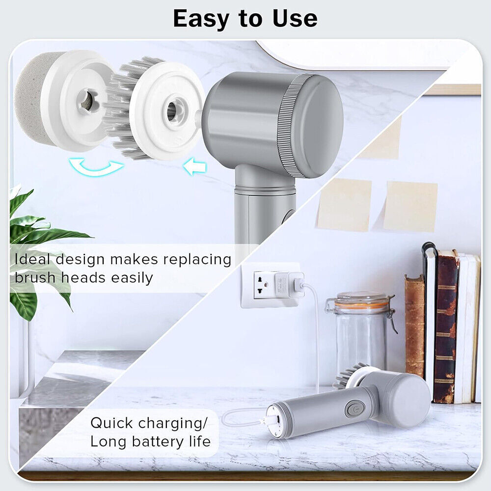 Power Spin Scrubber | Effortless Deep Cleaning Brush (No More Scrubbing Pain)