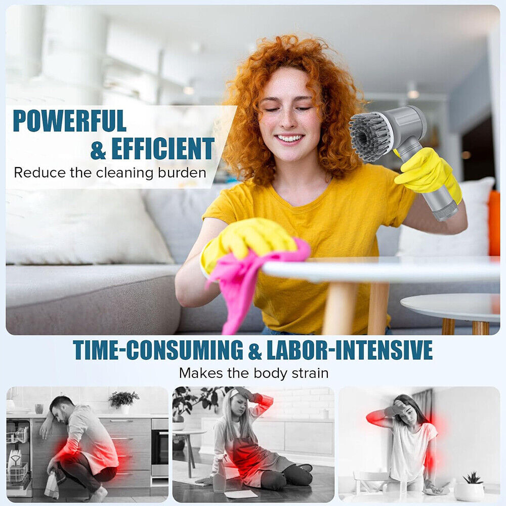 Power Spin Scrubber | Effortless Deep Cleaning Brush (No More Scrubbing Pain)