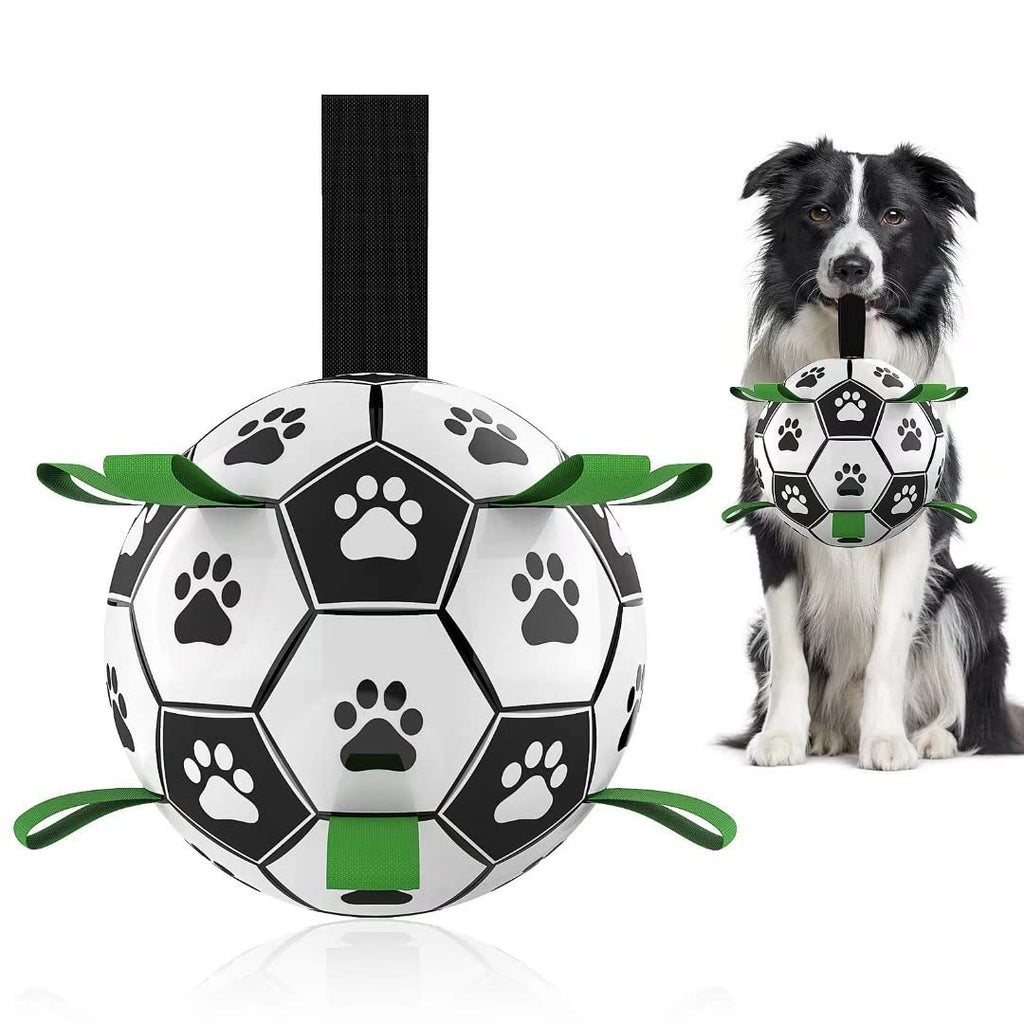Interactive Dog Football Toy – Durable Soccer Ball for Active Dogs