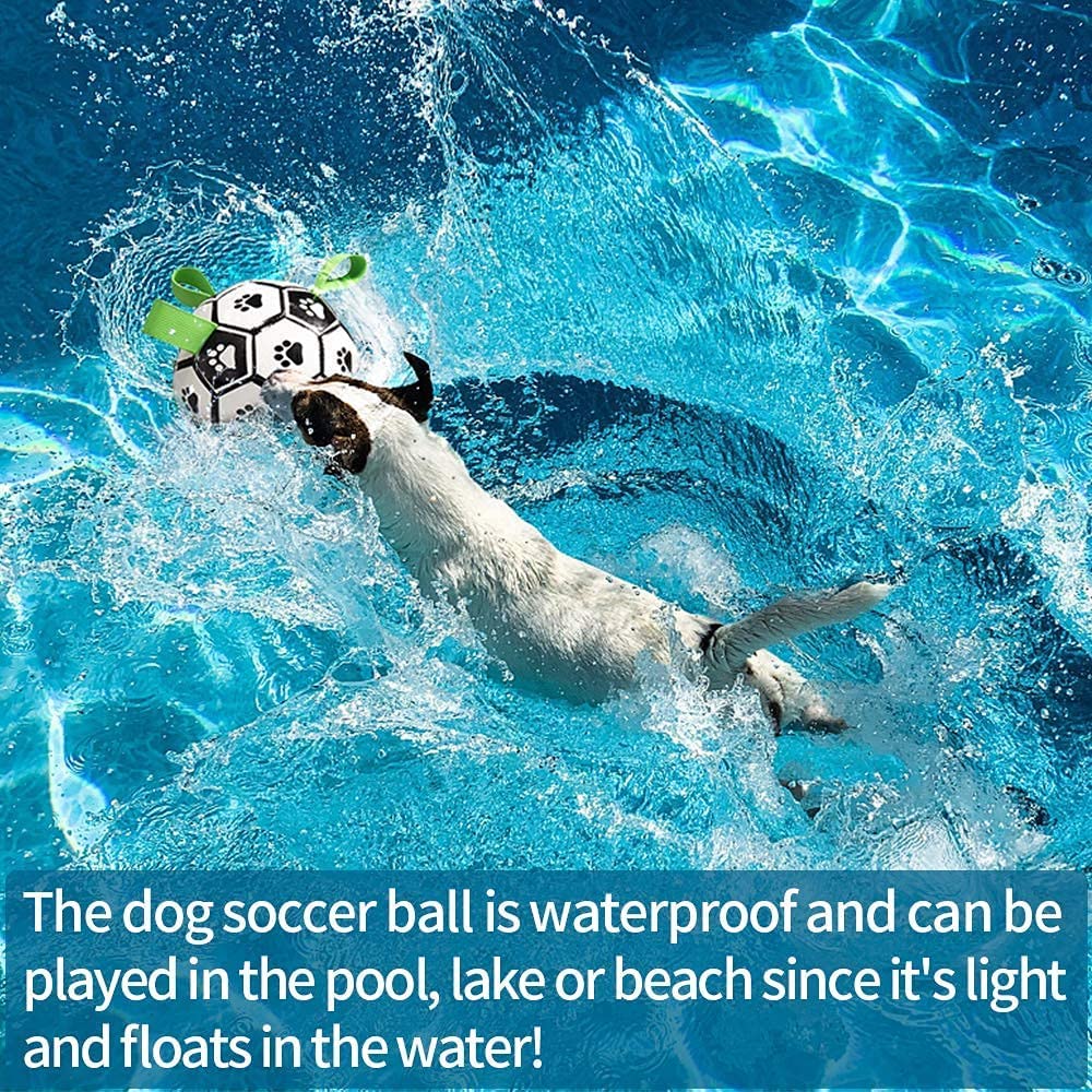 Interactive Dog Football Toy – Durable Soccer Ball for Active Dogs