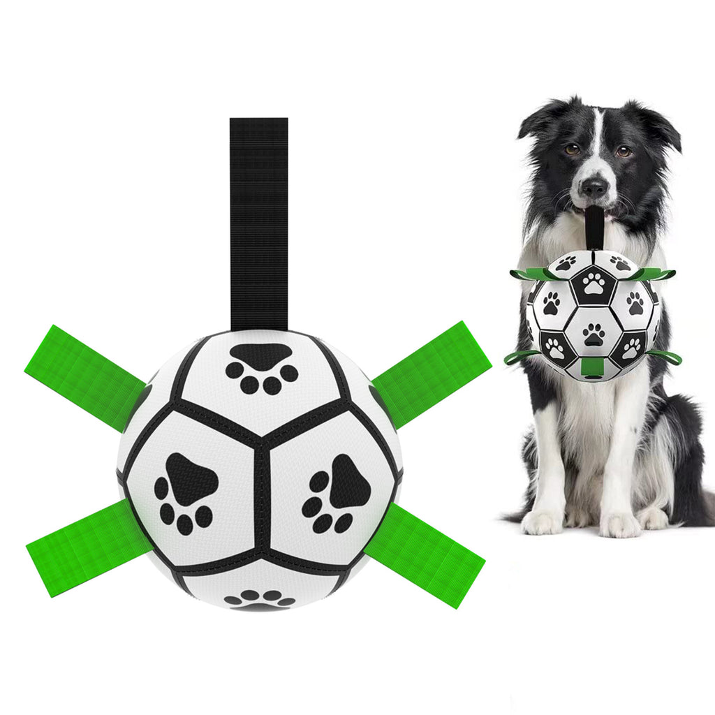 Interactive Dog Football Toy – Durable Soccer Ball for Active Dogs