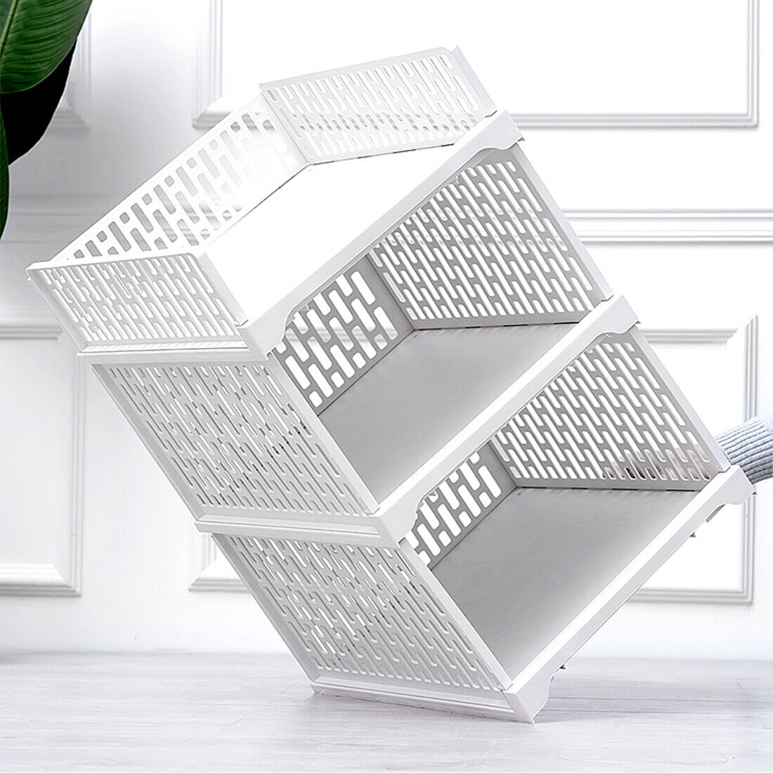 Stackable Wardrobe Storage Drawers – Space Saving Closet Organizer (UK Stock)