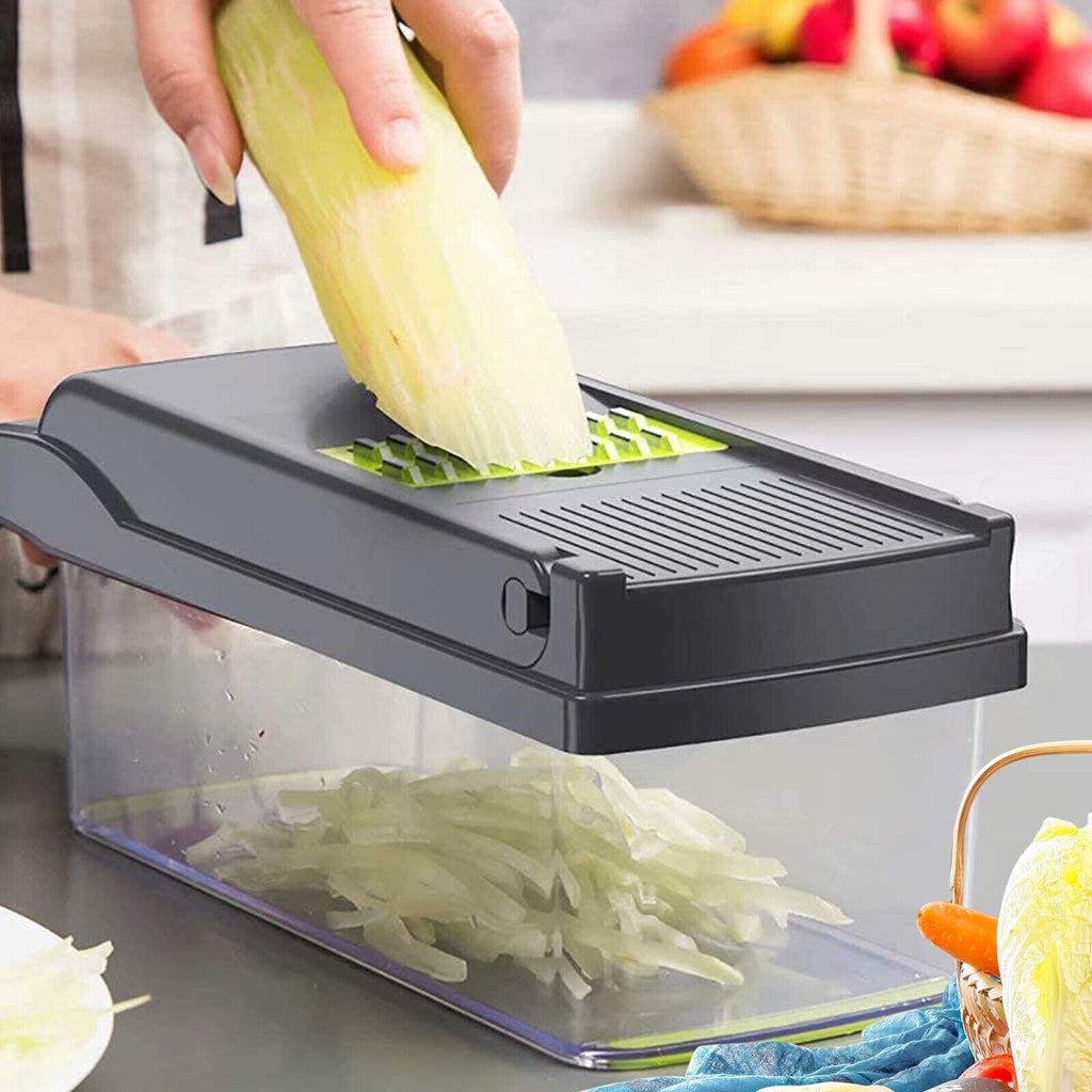 16-in-1 Vegetable Chopper – Multi Blade Food Cutter & Salad Slicer Kitchen Tool