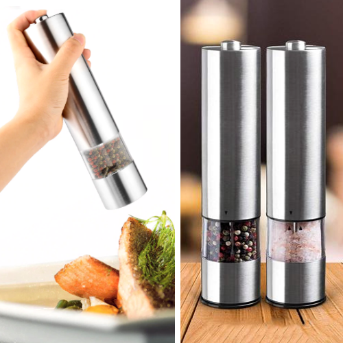 Electric Stainless Steel Salt & Pepper Grinder