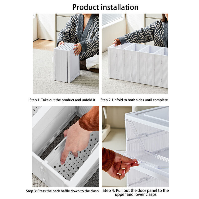 6-Tier Sneaker Storage Box – Stackable Clear Shoe Organizer | Dustproof Display Case for Trainers