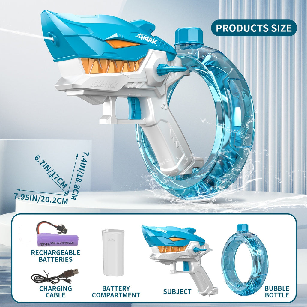 Shark Electric Automatic Water Gun for Kids – Summer Beach Toy