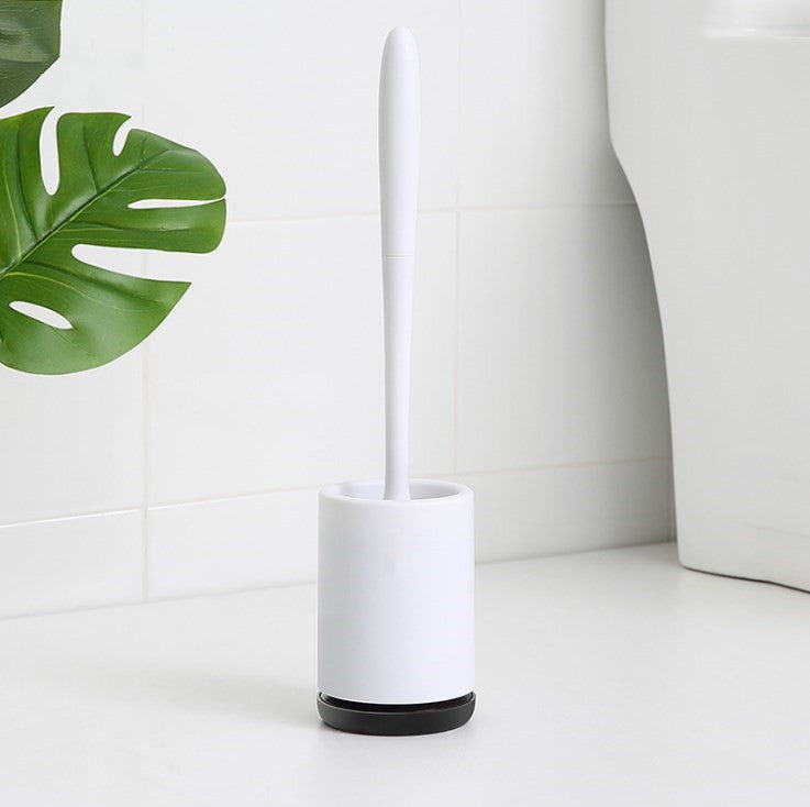 Silicone Toilet Brush with Wall Mount – Hygienic & No-Stick Cleaning