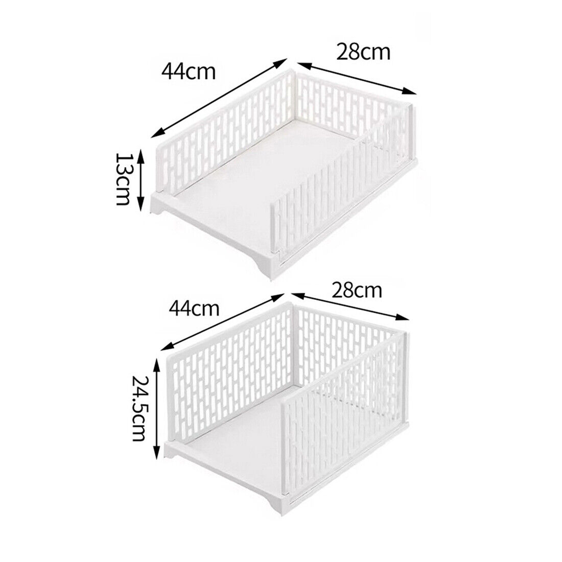 Stackable Wardrobe Storage Drawers – Space Saving Closet Organizer (UK Stock)