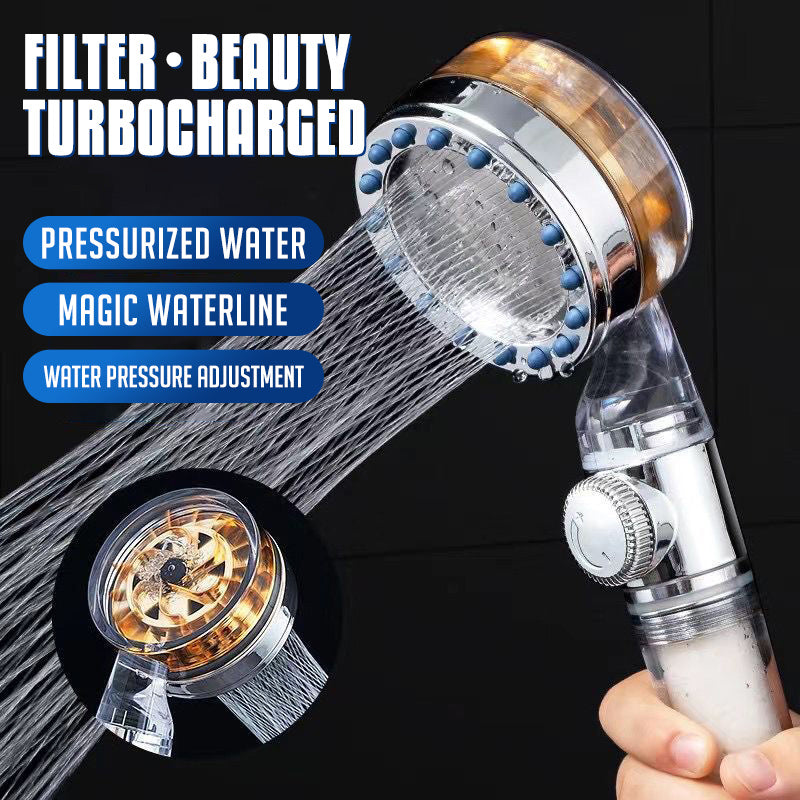 AquaBoost™ Turbo Shower Head – High Pressure Water Saving