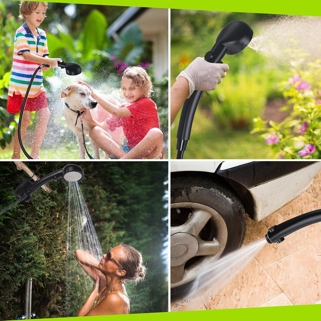 Portable Rechargeable Shower Pump – Outdoor Camping, Car Wash & Pet Cleaning Shower Kit (USB Powered)