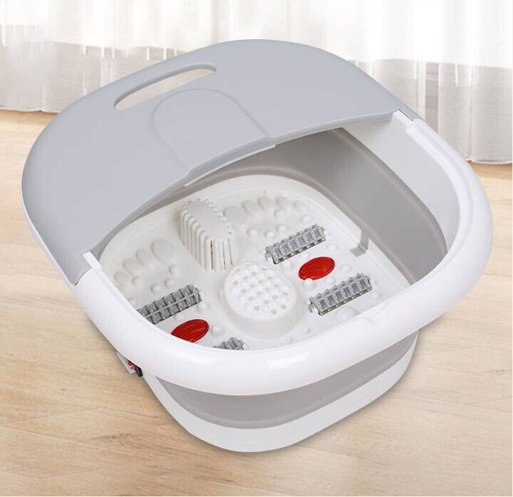 Electric Foot Spa Massager with Heat & Bubbles – Relaxing Home Pedicure & Pain Relief Bath