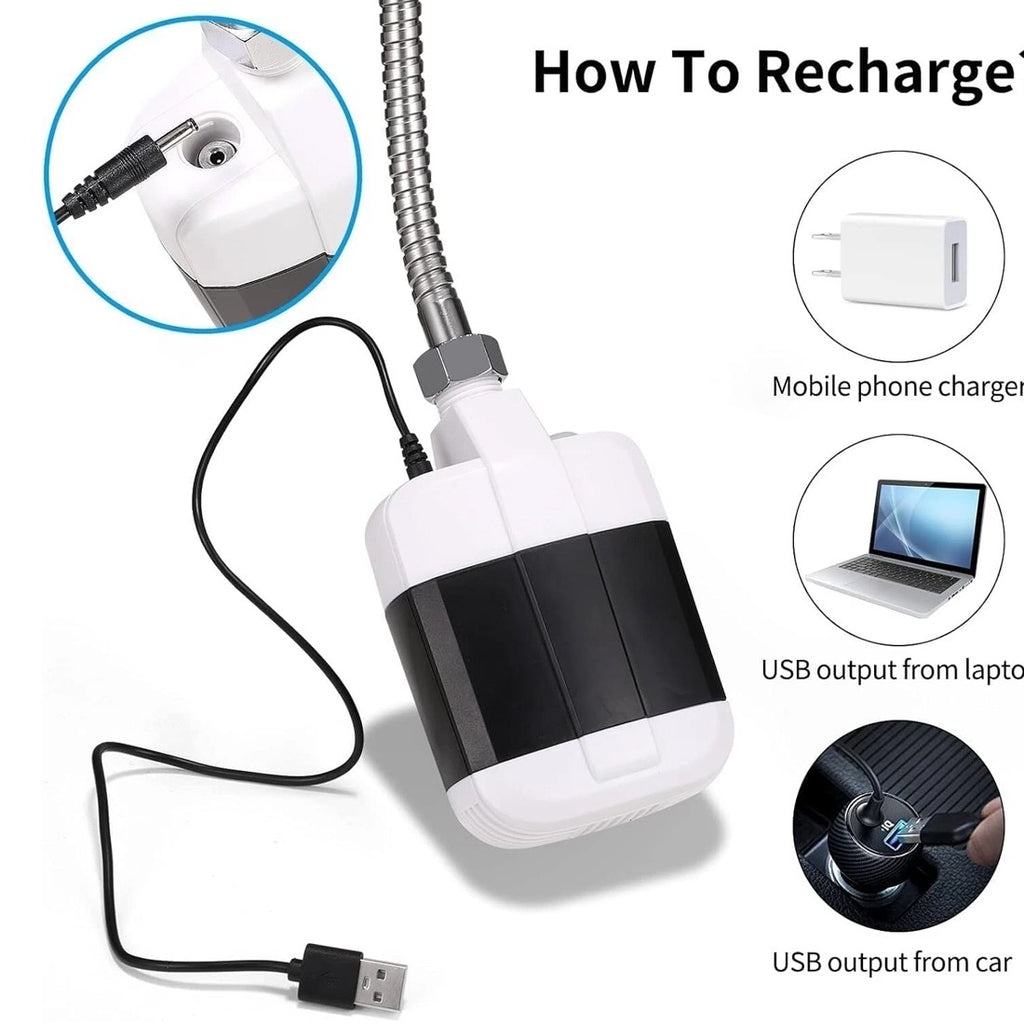 Portable Camping Shower – USB Rechargeable Outdoor Shower for Travel, Garden, Car & Pet Washing