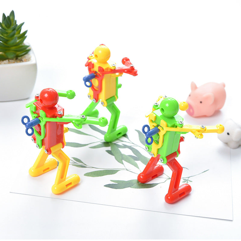 Clockwork Dancing Robot Toy for Kids – Wind-Up Funny Walking Toy