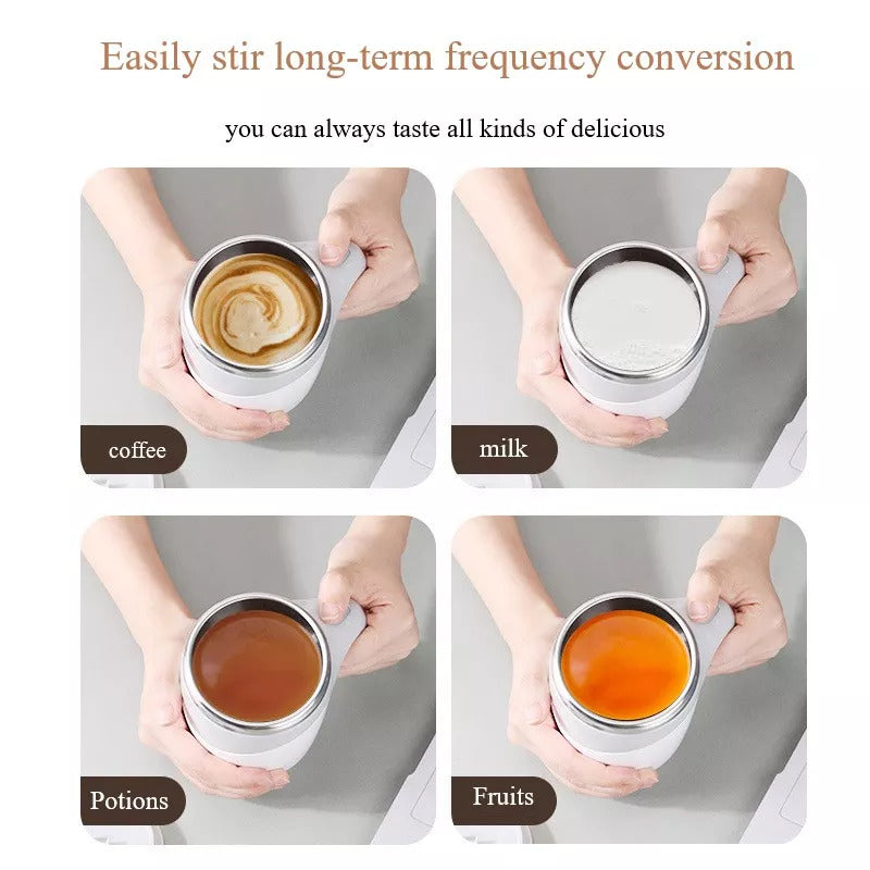 Self-Stirring Coffee Mug – Automatic Mixing Cup