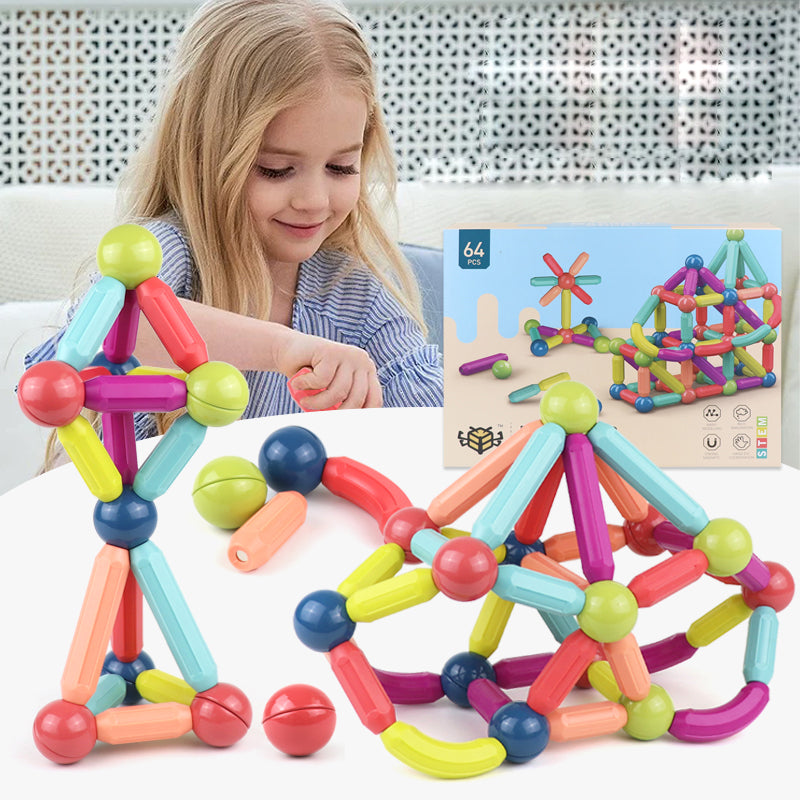 Magnetic Building Blocks Set – Creative Educational Toy for Kids