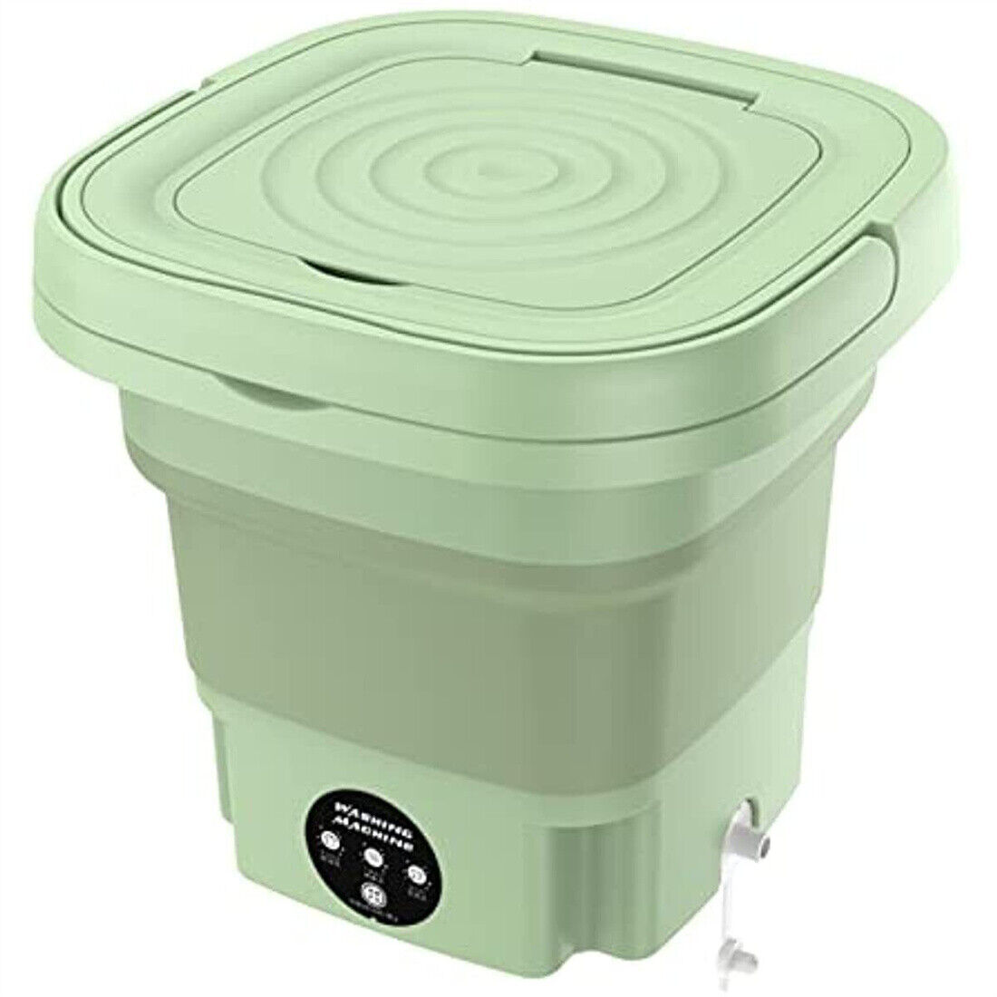 Portable Mini Washing Machine (8L) – Foldable Compact Laundry Washer for Travel & Small Spaces
