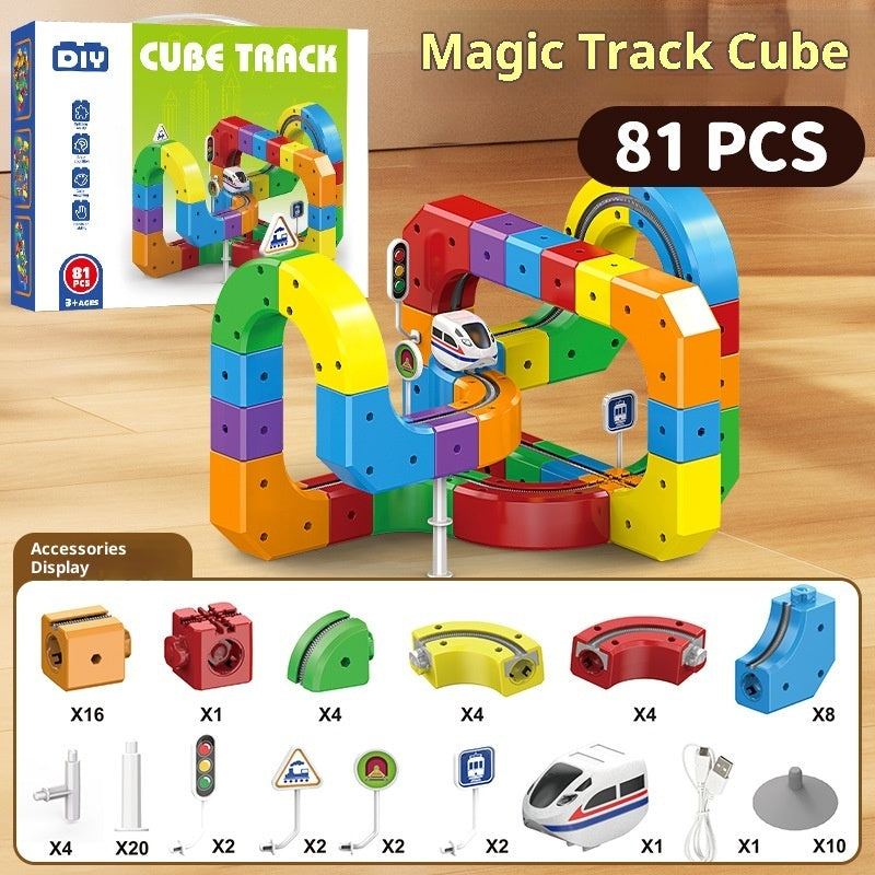 MagicTrack™ Electric Train Building Set – 81PCS Kids Toy (UK Edition)