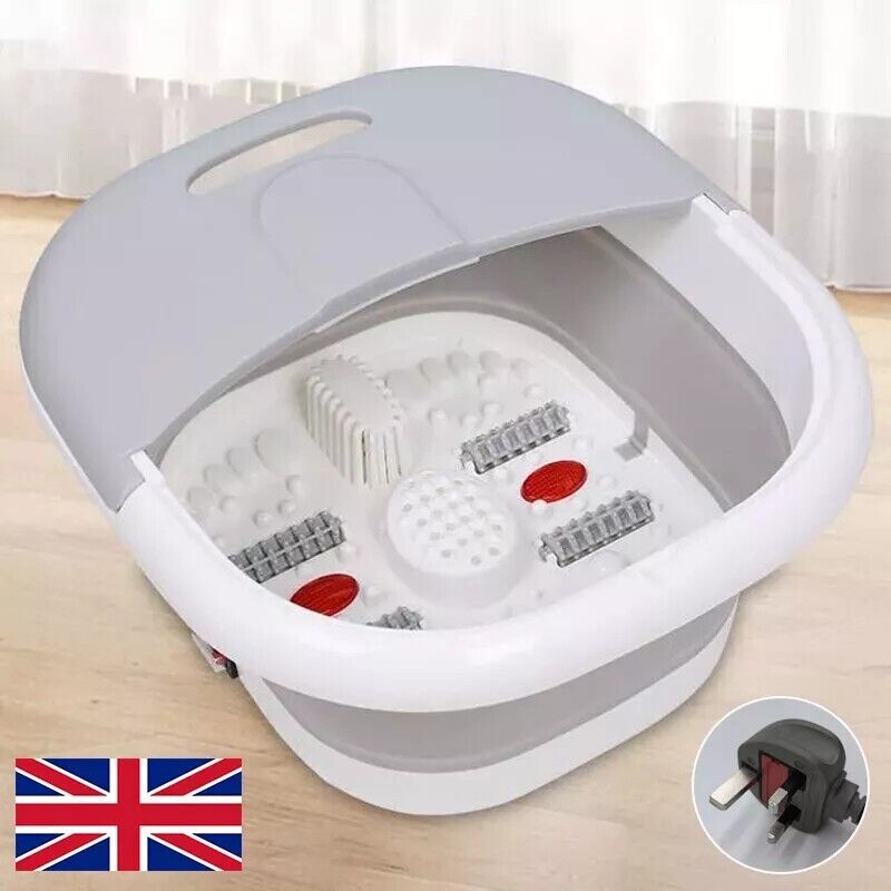 Electric Foot Spa Massager with Heat & Bubbles – Relaxing Home Pedicure & Pain Relief Bath