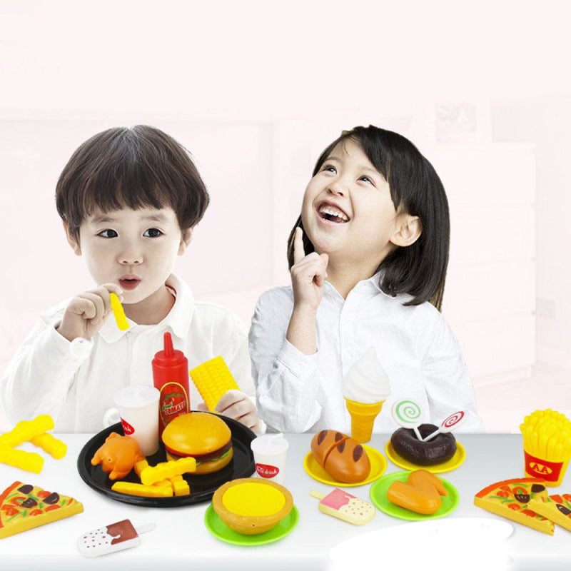 Kids Food Play Set 65PCS – Pretend Kitchen & Cooking Toy Set for Kids