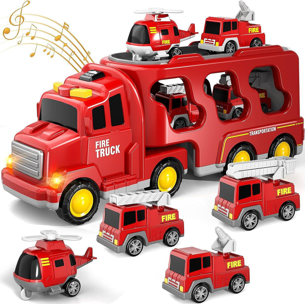 Kids Engineering Vehicle Toy Set with Lights & Music