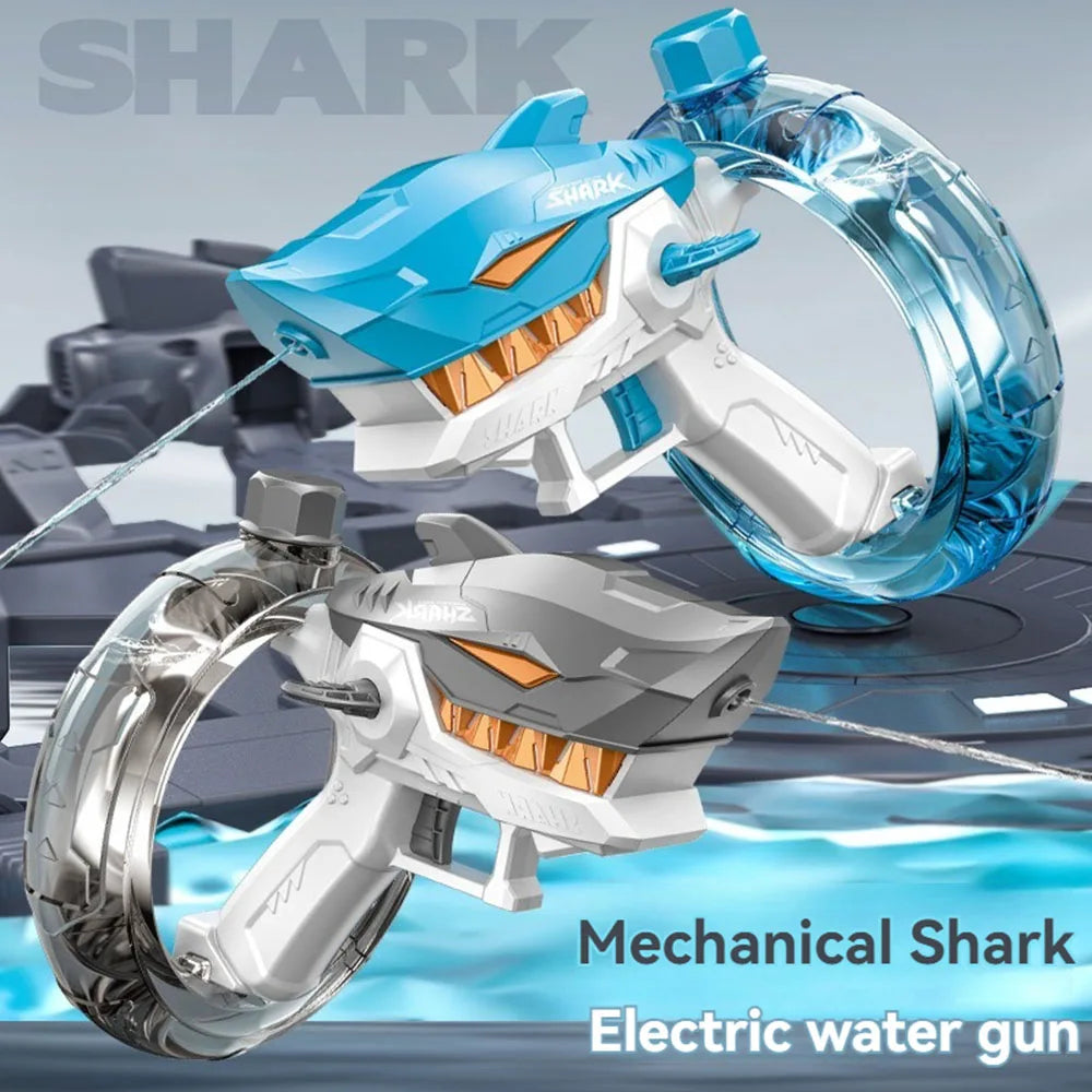 Shark Electric Automatic Water Gun for Kids – Summer Beach Toy