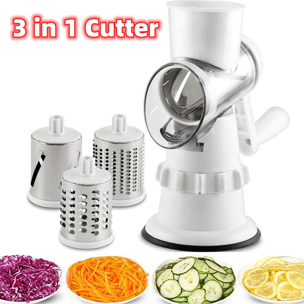 3-in-1 Vegetable Slicer & Mandoline Cutter