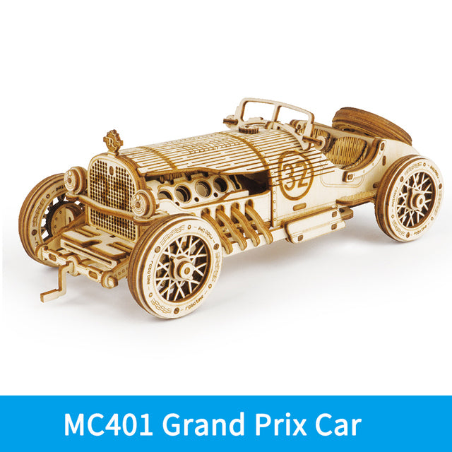 DIY Wooden Car Puzzle Kit – 3D Racing Model | Fun Educational Build Toy for Kids & Adults