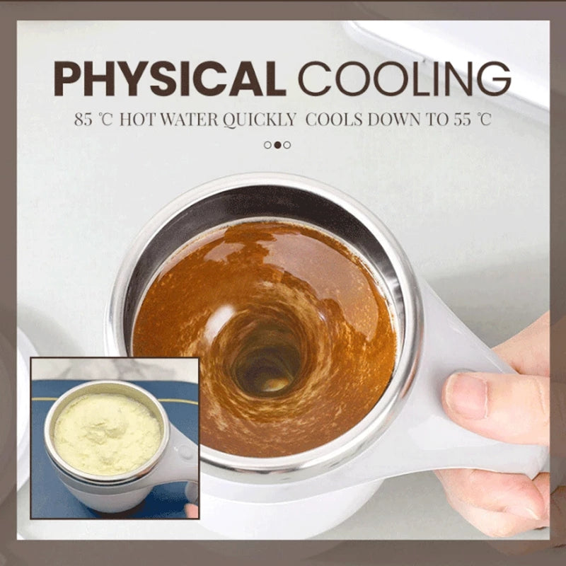 Self-Stirring Coffee Mug – Automatic Mixing Cup