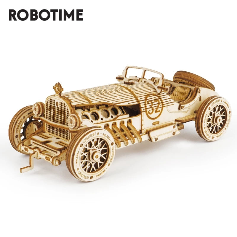 DIY Wooden Car Puzzle Kit – 3D Racing Model | Fun Educational Build Toy for Kids & Adults