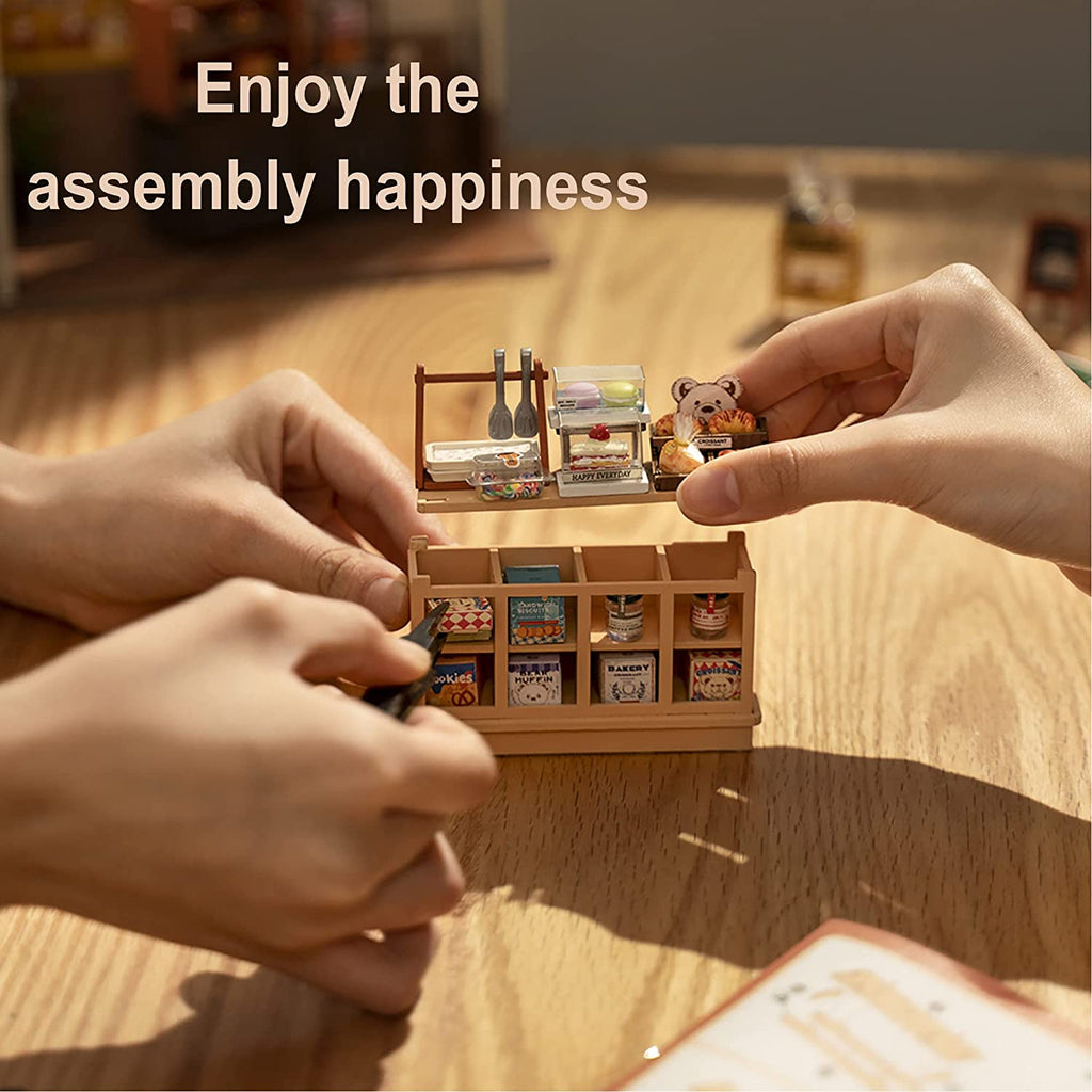 DIY Mini Bakery Dollhouse Kit – Cozy Aesthetic Home Decor Display & Creative Gift for Kids and Adults