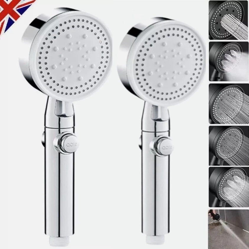 High Pressure Shower Head – 5 Mode Water Saving Handheld Shower with Powerful Spray & Easy Installation