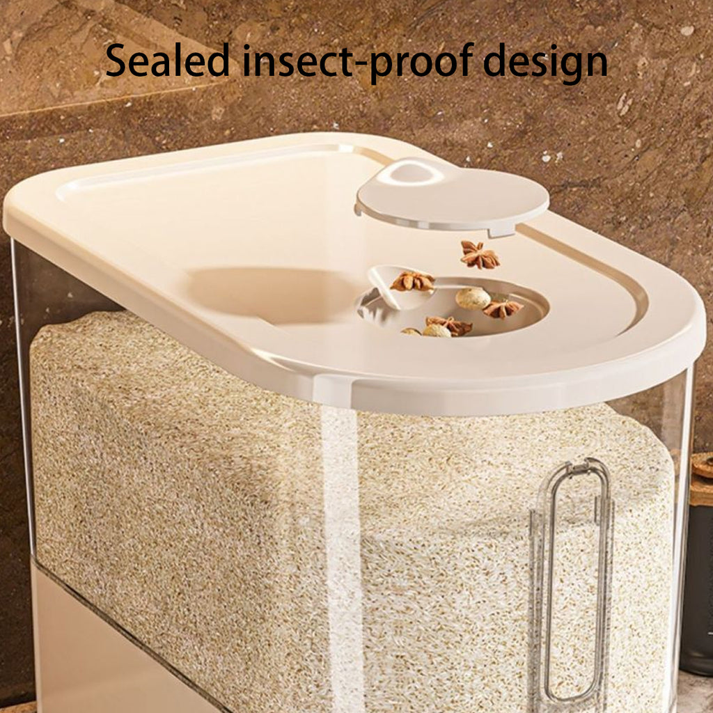 “Mess-Free Kitchen Storage Dispenser | No More Spills, Just Easy One-Click Control”