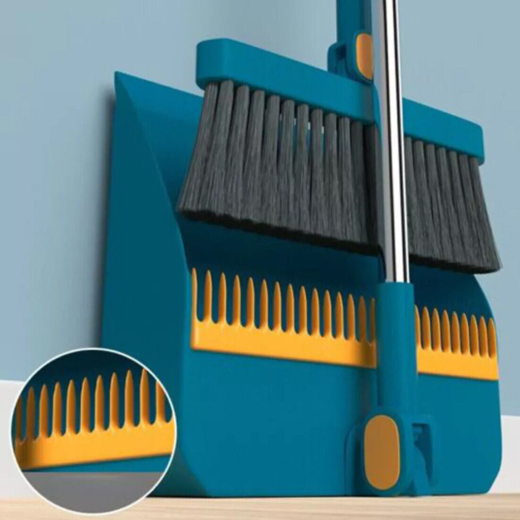 Long Handle Dustpan & Brush Set – No-Bend Cleaning Tool for Easy Floor Sweeping