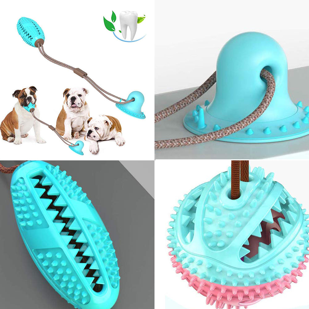 Interactive Dog Tug Toy with Suction Cup – Teeth Cleaning & Anti-Boredom Toy